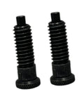 Heavy Duty Carbon Steel Spring Indexing Plunger And Self Locking Locating Pin Tough As Nails For Machinery Fixtures Precision Machined With No Sweat Setup And Bulletproof Reset Action 2 Pack, black steel springs, positioned side by side.