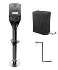SEALIGHT 7500LB electric trailer jack with black cover and L-shaped wrench — front view