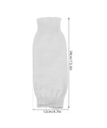 Built Tough Cut Resistant Forearm Sleeves Featuring Sweat Wicking Hppe And Reinforced Fiberglass Weave, white, 34cm x 12cm.