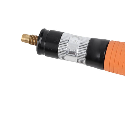 Lightweight Pneumatic Pencil Die Grinder Right Angle 90 Degrees Air Powered High Velocity with brass tip and textured grip.
