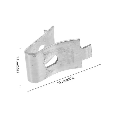 Heavy Duty Metal Partition Shelf Bracket Clips For Glass And Wood Panels 200 Pack Anti Oxidation Solid Bearing Frame Close-up