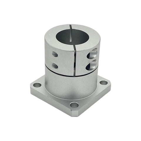 Round Square Compact Flanged Mount Type Cast With Slit Shaft Supports Linear Motion Automation Components Aluminum Construction