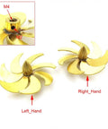 36mm Copper RC Boat Propeller With 7 Blades For RC Boats Submarines Tugs And Wood Models Right And Left Hand Spin Options