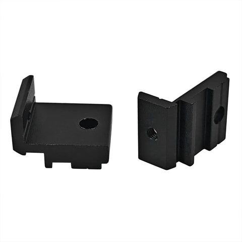 Heavy Duty Aluminum Alloy Mounting Bracket Set 15 Pieces 2020 Series European Standard Shelf Supports Anodized Finish