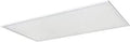Lit 2x4 Foot LED Flat Panel Light 60W 6000 Lumen Lay-In Fixture, Dimmable, 3000K Warm White, with slim aluminum frame