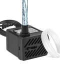 Ultra Quiet Submersible Water Pump 50 GPH 3W with tubing and power cord, ideal for aquariums and fountains