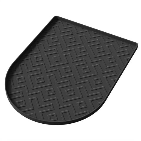 Silicone Coffee Mat 15.8 Inch By 11.8 Inch Bar Mat For Countertop Heat Resistant Non Slip Leak Proof Fit For Most Coffee Makers And Espresso Machines Black