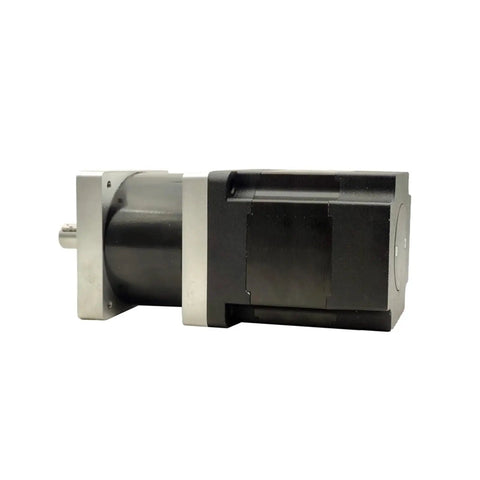 Heavy Duty 48V Brushless DC Motor 565W NEMA34 Planetary Gearbox With 20 To 1 Ratio showing side view design and assembly details.