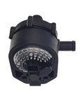 Hardcore Electronic Water Pump For Tesla Model S 85D AWD, black plastic component with metal cooling fins for EV thermal management.