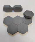 Pair Of Hot Pressed Hexagonal Boron Carbide Ceramic Sheets 23mm By 8.5mm, Ultra Hard 3000-4000 HV, Built To Take 2000 C Lab Grade