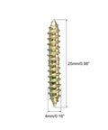 96 Pieces 4x11mm Hanger Bolts Double Ended Self Tapping Dowel Screws For DIY Woodworking Dual End Locking Connector For Hidden Fastening