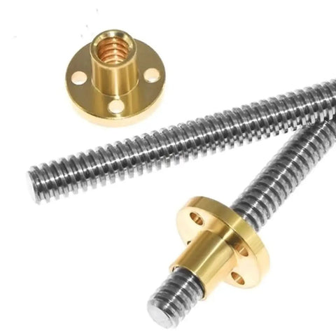 Premium T10 Lead Screw Crafted From 304 Stainless Steel With Heavy Duty Brass Nut For Slick 3D Printer Mods And Linear Motion Guide Systems Badass Smooth Operator Pro Gear 1000 Millimeters Long