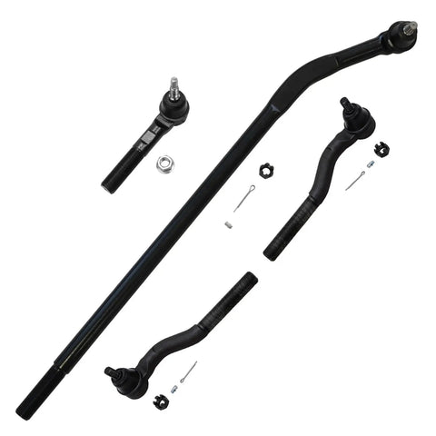10 Piece Suspension Kit For 2007 2017 Jeep Wrangler, Heavy Duty Tie Rods And Pitman Arm Set, Front Inner And Outer Tie Rods, Rear Stabilizer Bar, Ready For Off Road Adventures And Trail Ready.