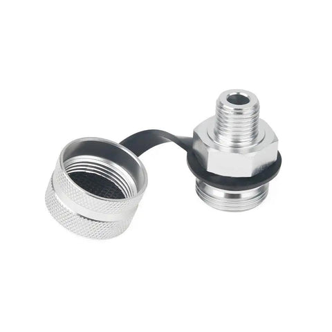Quick Twist Oil Drain Valve M14-1.50 Kit With Stainless Steel Hose Attachment For Super Easy At Home Oil Change Setup No Tools Needed, stainless steel valve with cap