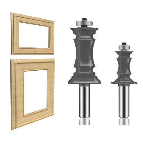 Molding Router Bit Set Half Inch Shank for Woodworking, Ogee Rail And Stile Cabinet Door Frames, Cabinet Door Milling Bits