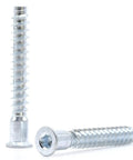 M7 x 50mm Confirmat Screws for Flat Pack Furniture, 5mm Pre Drilled Holes, Durable wood assembly fasteners in steel