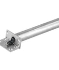 Concealed Door Closer With Tubular Chain Spring, Auto Soft Close For Doors Up To 50 Kg in silver tone finish