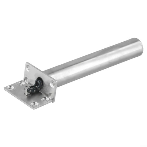 Concealed Door Closer With Tubular Chain Spring, Auto Soft Close For Doors Up To 50 Kg in silver tone finish