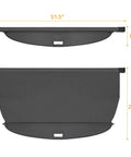 Retractable Cargo Cover For Hyundai Tucson 2022 2023 2024 2025 2026 Gas And Hybrid Models Black Trunk Privacy Shade dimensions