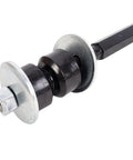 All In One Front Steering And Suspension Kit 12 Piece For Easy Install And Peak Handling, Includes Tie Rod Ends, Ball Joints, Control Arms, Sway Bar Links And Bushings For A Smooth, Responsive Ride. Black steel tie rod end with washers and nut