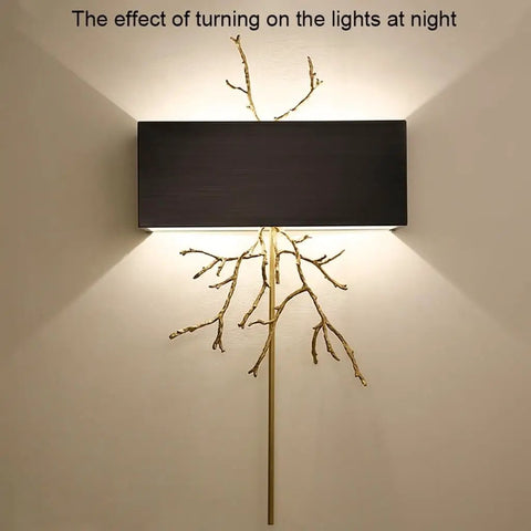 Modern Copper Wall Sconce Featuring Brushed Stainless Steel Shade For Bedrooms Hallways And Living Rooms illuminating wall with unique design.