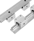 2 Piece SBR20 Linear Rails 400mm With 4 SBR20UU Blocks For CNC Machines Fully Supported High Precision Linear Guide System