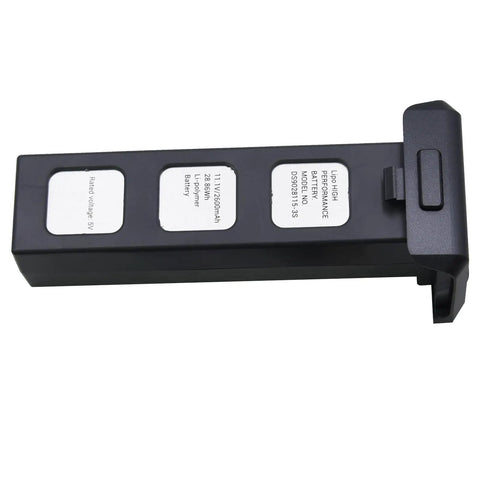 11.1V 3S 2600mAh 28.86Wh LiPo Battery For F7 F7S F7GB2 Drones with easy charge indicator, black color