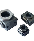Beefy Mini Vise Clamp Vice For Wire Cut EDM And Drilling Machines 15mm Jaw Precision Hold Down Fixture displayed in three sizes