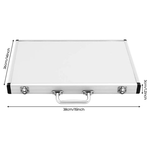 13-Piece Stainless Steel Weld Inspection Gauge Set With Tool Box for automotive repair, industrial equipment, dimensions labeled