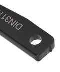 Pro Grade Drift Key For Taper Drill Chucks And Center Key, DIN317 Zero Taper Shank, close-up of black metal edge with hole