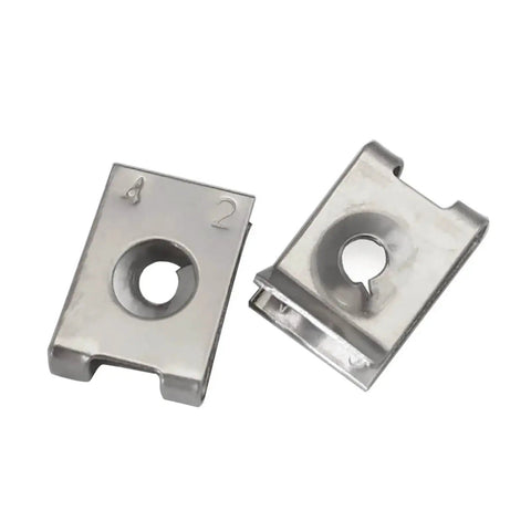 Heavy Duty Stainless Steel Self Tapping Screws With U Clips Retaining Fastener Kit for Auto Body Trim shown in detail