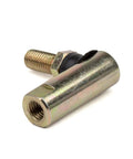 Ball Joint for 5/16-24 Housing and 5/16-24 Stud Threads with Dust Shield, Heavy Duty Automotive Replacement Part, Precise Fit for Steering and Suspension Linkage chrome ball joint with threaded stud and dust shield