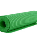 Tough As Nails Dielectric Mat High Voltage Insulated Rubber Floor Mat 1000V Rated 3mm Thick Green Heavy Duty Non Skid Insulation For Electrical Substation And Workshop Projects 1.2 X 10 M rolled up on a flat surface.