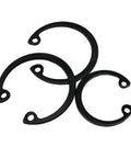 Black C-type circlips in 304 stainless steel from Heavy Duty Snap Ring Set Kit 8 to 24 mm Internal C Type Circlips