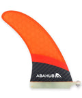 9 Inch SUP Center Fin With Cross Screw For Surfboard Stand Up Paddleboard And Longboard Fiberglass Honeycomb Orange Replacement Fin
