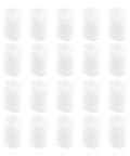 50 Pack 6mm Plastic Cog Gears Set 0.5 Module 10mm Worm Gears For 2mm Motor Shafts displayed in rows, ideal for micro motors DIY projects.
