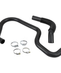 COOL STAR engine upper and lower radiator coolant hose kit, two black hoses with four metal clamps