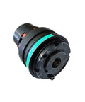 Pro Level Zero Backlash Ball Torque Limiter And Safety Coupling With Overload Clutch For Servo Motors, black and green design, detailed view.