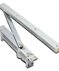 Hidden Door Closer Kit With Invisible Hydraulic Buffer Adjustable For Doors 40 To 65 Kg Square Mount Low Profile Security System