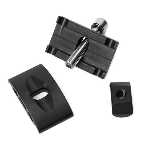 Aluminum Alloy Seatpost Screw For Single Rod Seat Tubes Ride Ready MTB Mountain Bike Seat Post Head Replacement Lightweight 71g 5.5 By 3 Cm Fits Bicycle Saddle Pipe Head Parts disassembled view