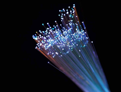 End Glow Fiber Optic Cable 200 Pcs 0.75mm 2m PMMA Plastic for LED Star Ceiling Sky Light Kit glowing end view