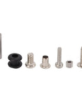 Assorted metal and rubber RC mounting hardware for Beast Mode 70Kg Brushless Digital Servo installation and maintenance.