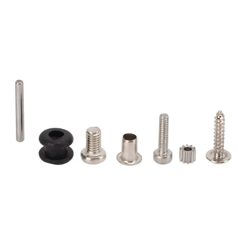 Assorted metal and rubber RC mounting hardware for Beast Mode 70Kg Brushless Digital Servo installation and maintenance.