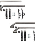 2 Pack Stainless Steel Poly Fender Mounting Kit For Semi Trucks And Trailers Fits 19.5 To 24.5 Inch Tires Adjustable Brackets