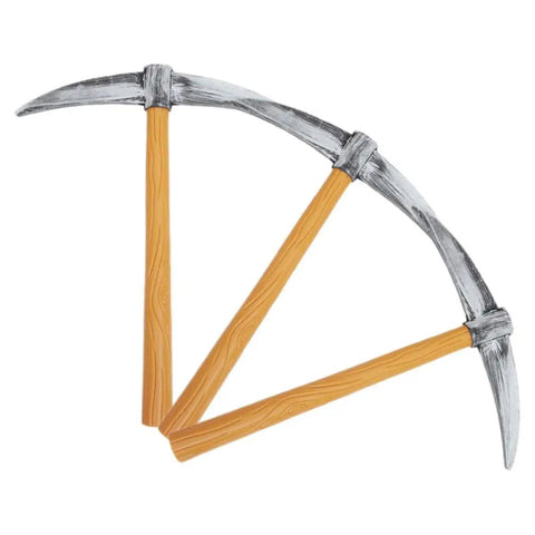 Three Piece 49cm Halloween Pickaxe Set For Cosplay And Party Props Mini Axe Tools For Dwarf Costumes Stage Performance