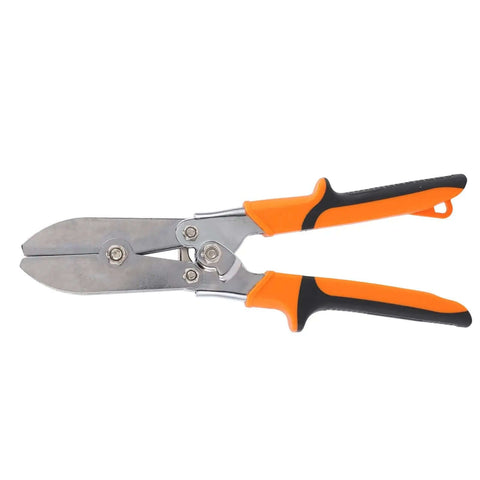 Five Blade Sheet Metal Crimper For 24 To 28 Gauge Galvanized Steel And Stainless Steel Duct Crimping Tool shown with orange handles