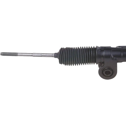 Remanufactured Hydraulic Power Steering Rack And Pinion Complete Unit Renewed For Easy Install shown in side view close-up.