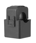 Straight Up Heavy Duty Split Core Current Transformer PZCT-02 100A Energy Meter Clamp Sensor side view with snap joint mount.