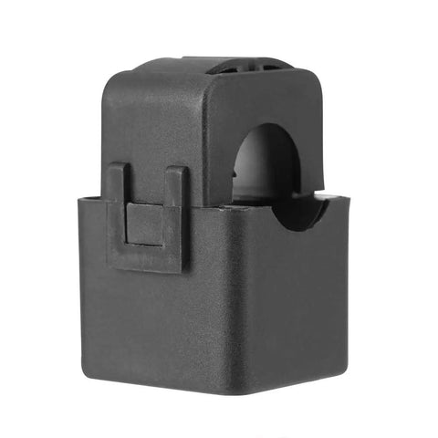 Straight Up Heavy Duty Split Core Current Transformer PZCT-02 100A Energy Meter Clamp Sensor side view with snap joint mount.