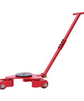 Killer Heavy Duty Iron And Pu Mover Dolly Cart With Three Swivel Wheels For Industrial Warehouse Usage Supporting 4409 Lbs Capacity red steel dolly